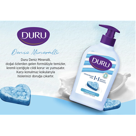 DURU DENİZ MİNERALLİ KREMLİ SIVI SABUN | 300 ML