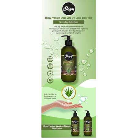 SLEEPY PREMIUM GREEN CARE | ADAÇAYI, AVOKADO, ALOE VERA SIVI EL SABUNU | 500 ML